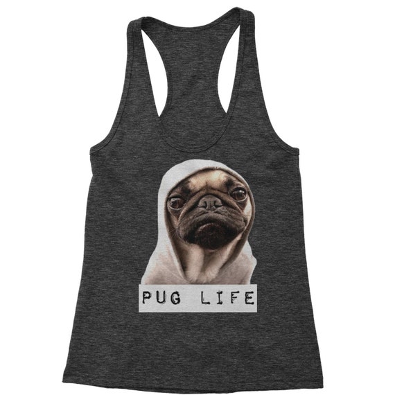 Expression Tees Pug Life Funny Thug Life Shopping Tote Bag