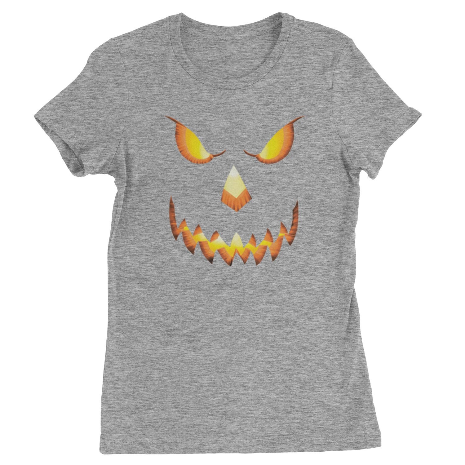 Jack-o-lantern Glowing Pumpkin Face Halloween Womens T-shirt - Etsy