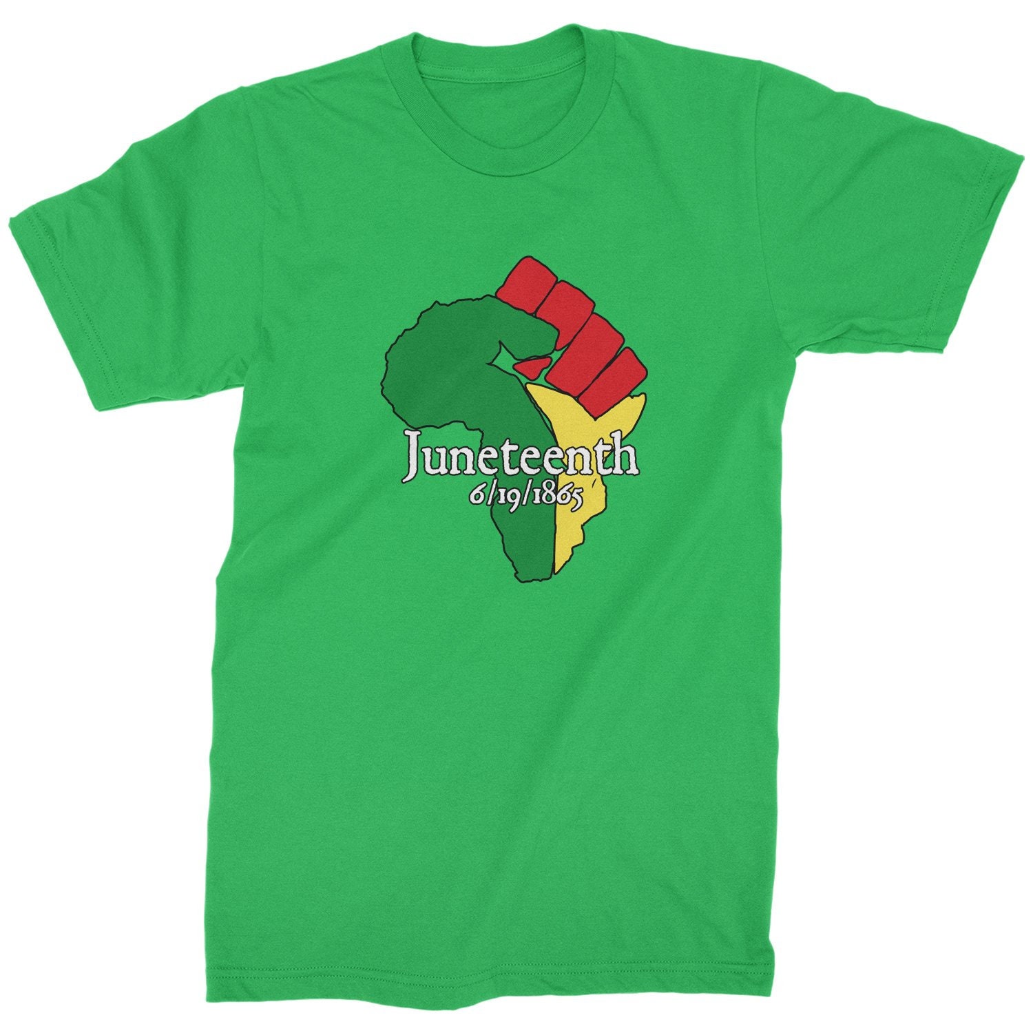 Juneteenth Raised Fist Africa Mens T 