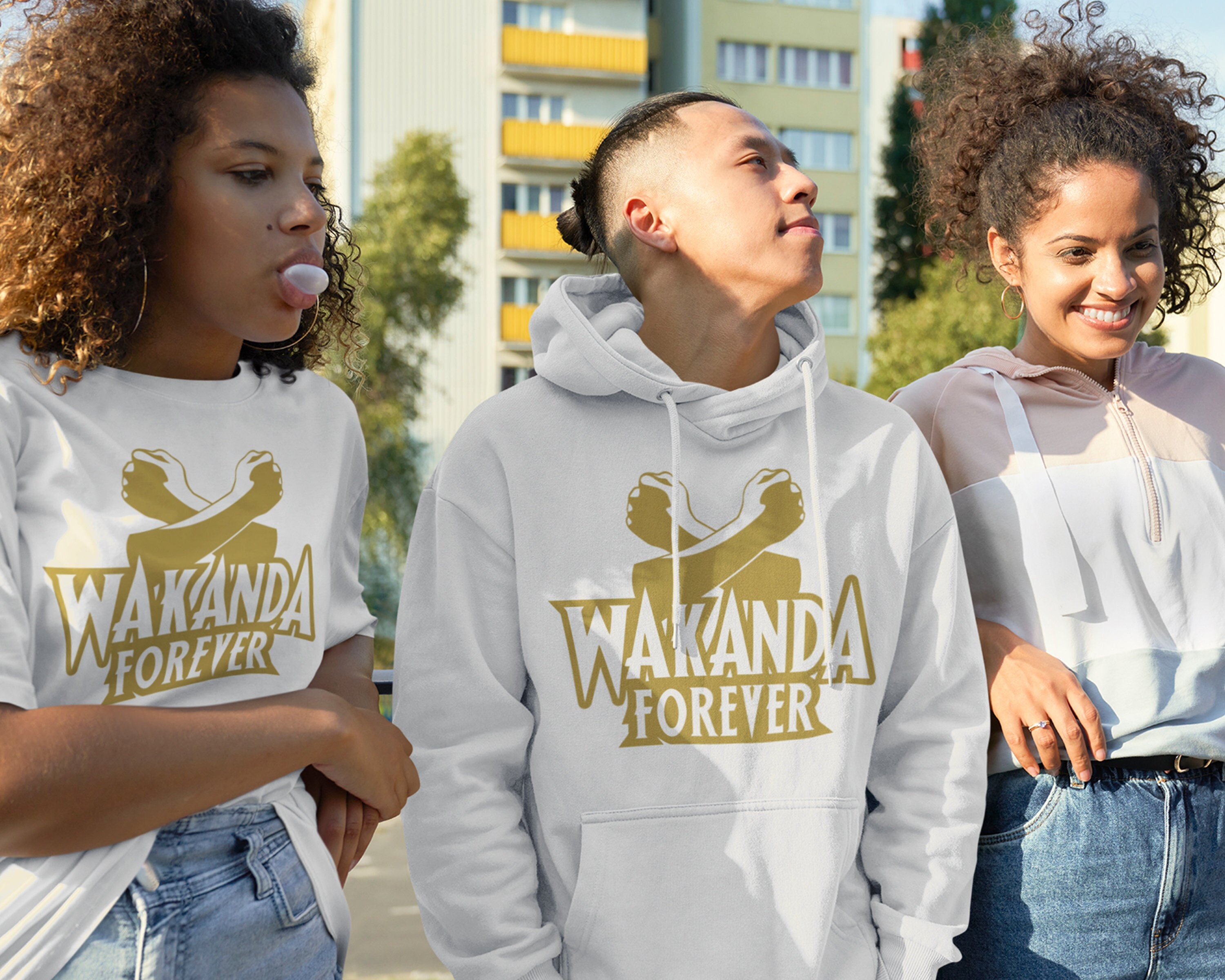 Discover Sudadera con Capucha Wakanda Para Siempre Wakanda Forever Vintage Unisex