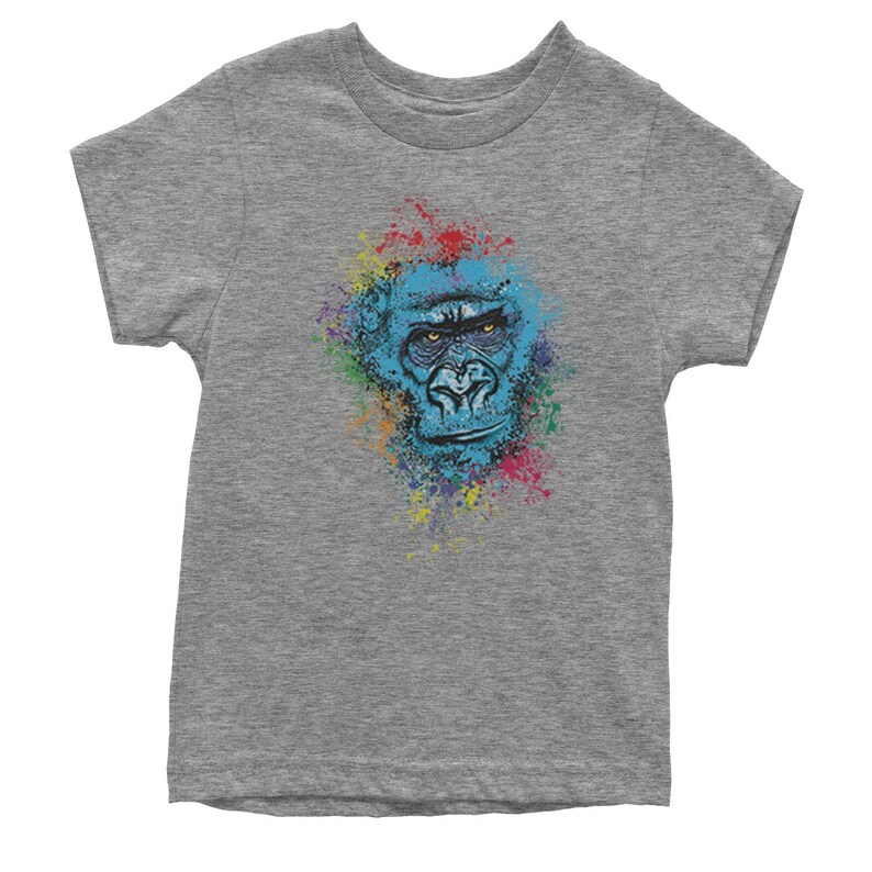 Expression Tees Gorilla Face Paint Splash Crewneck Sweatshirt