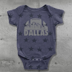 Dallas Texas Skyline Infant One-Piece Romper Bodysuit and Toddler T-shirt
