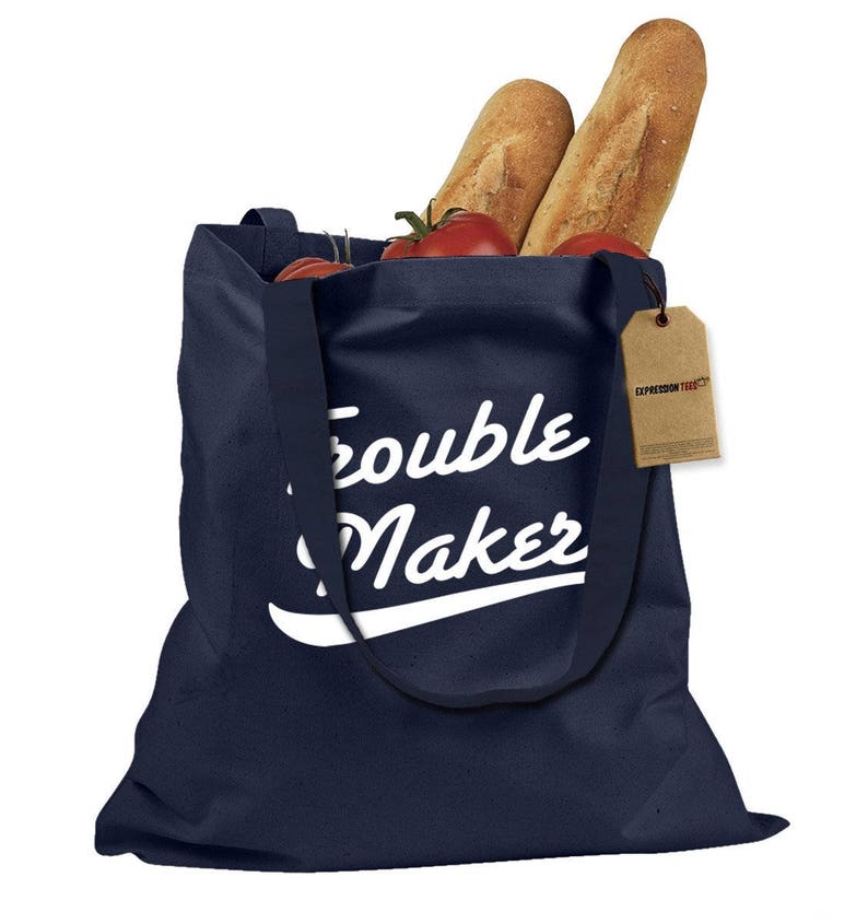 Trouble Maker Shopping Tote Bag