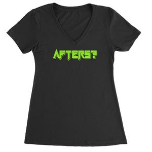 Afters After Party Rhythm Club Rave EDM Ladies V-Neck T-shirt