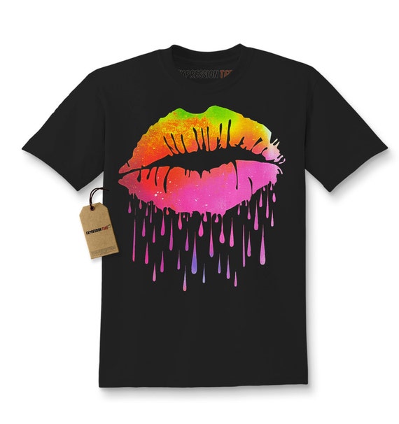 Expression Tees Neon Dripping Skull Youth-Sized Hoodie