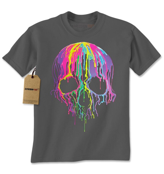 Mens Paint Drip Shirt Printed Unisex Adult Abstract Etsy
