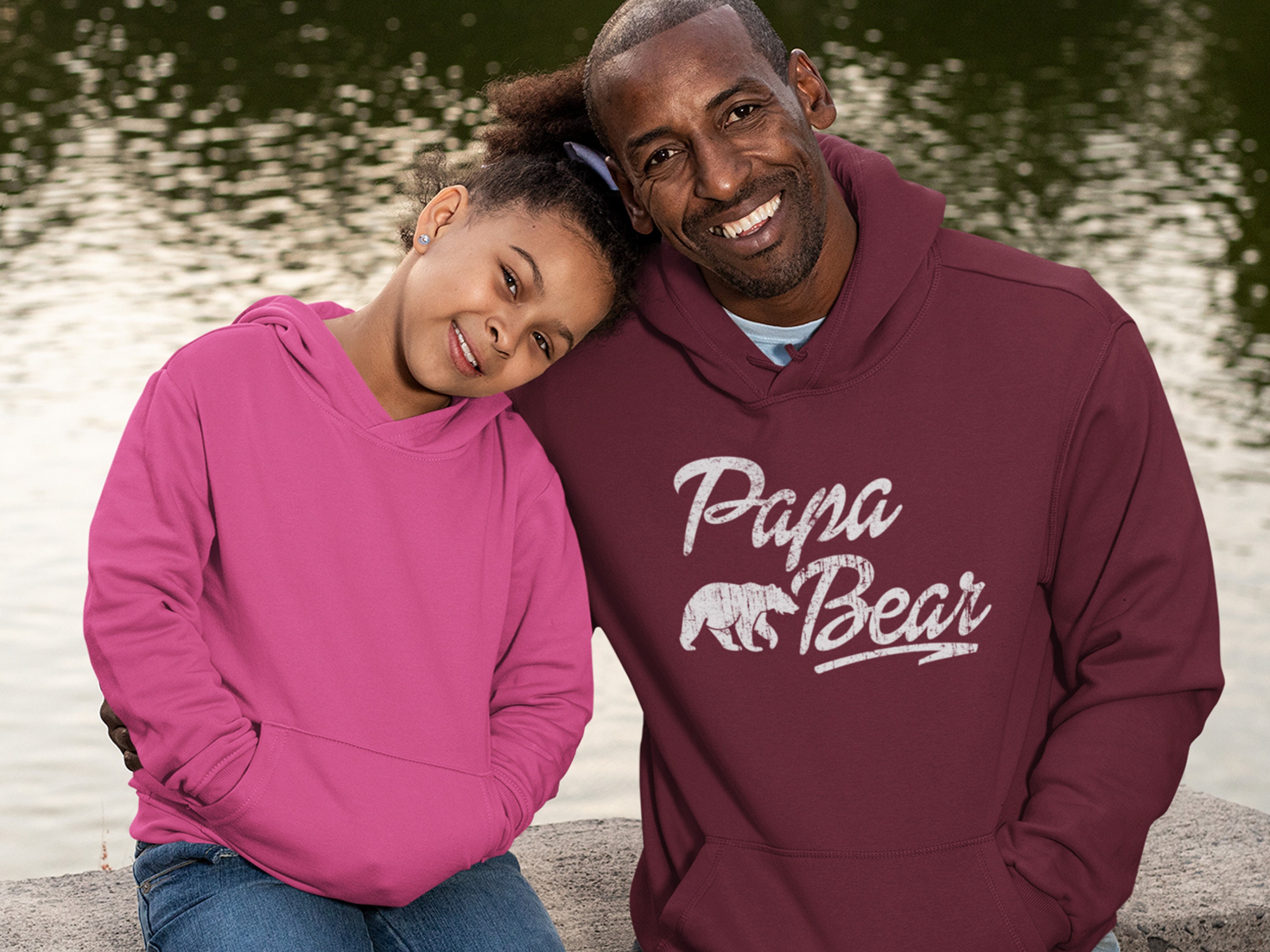 bear family hoodie