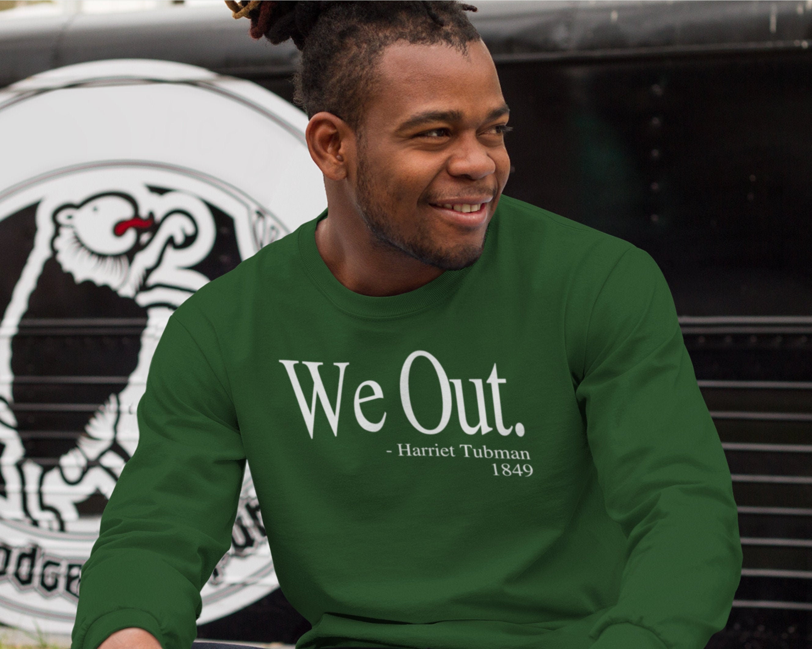 We Out Crewneck Sweatshirt Harriet Tubman Shirt Black - Etsy