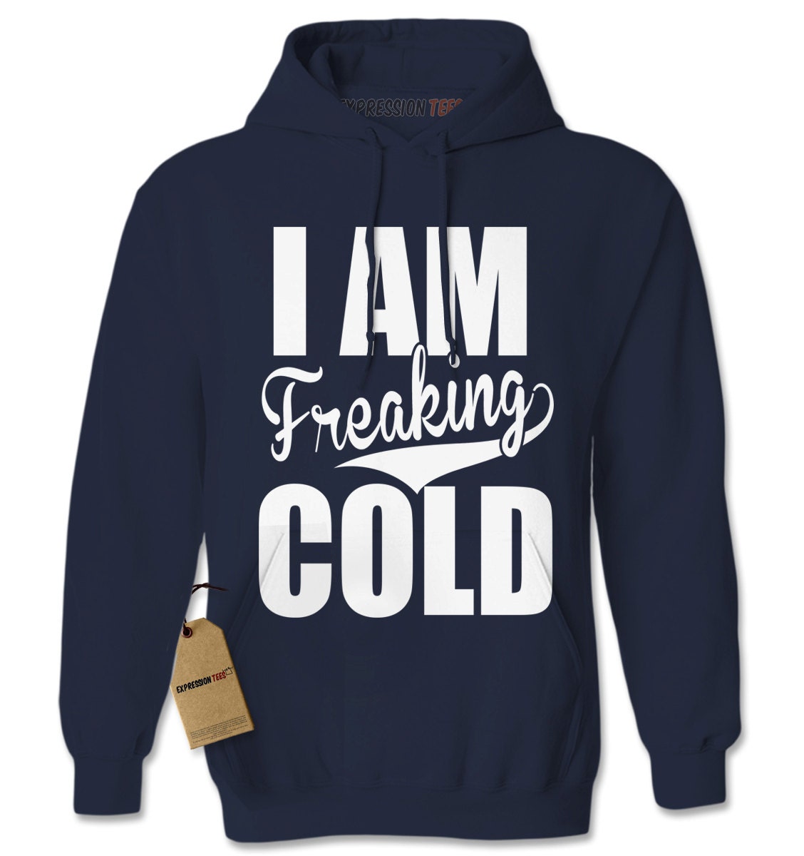 Hoodie I Am Freaking Cold Hooded Jacket Sweatshirt Funny | Etsy