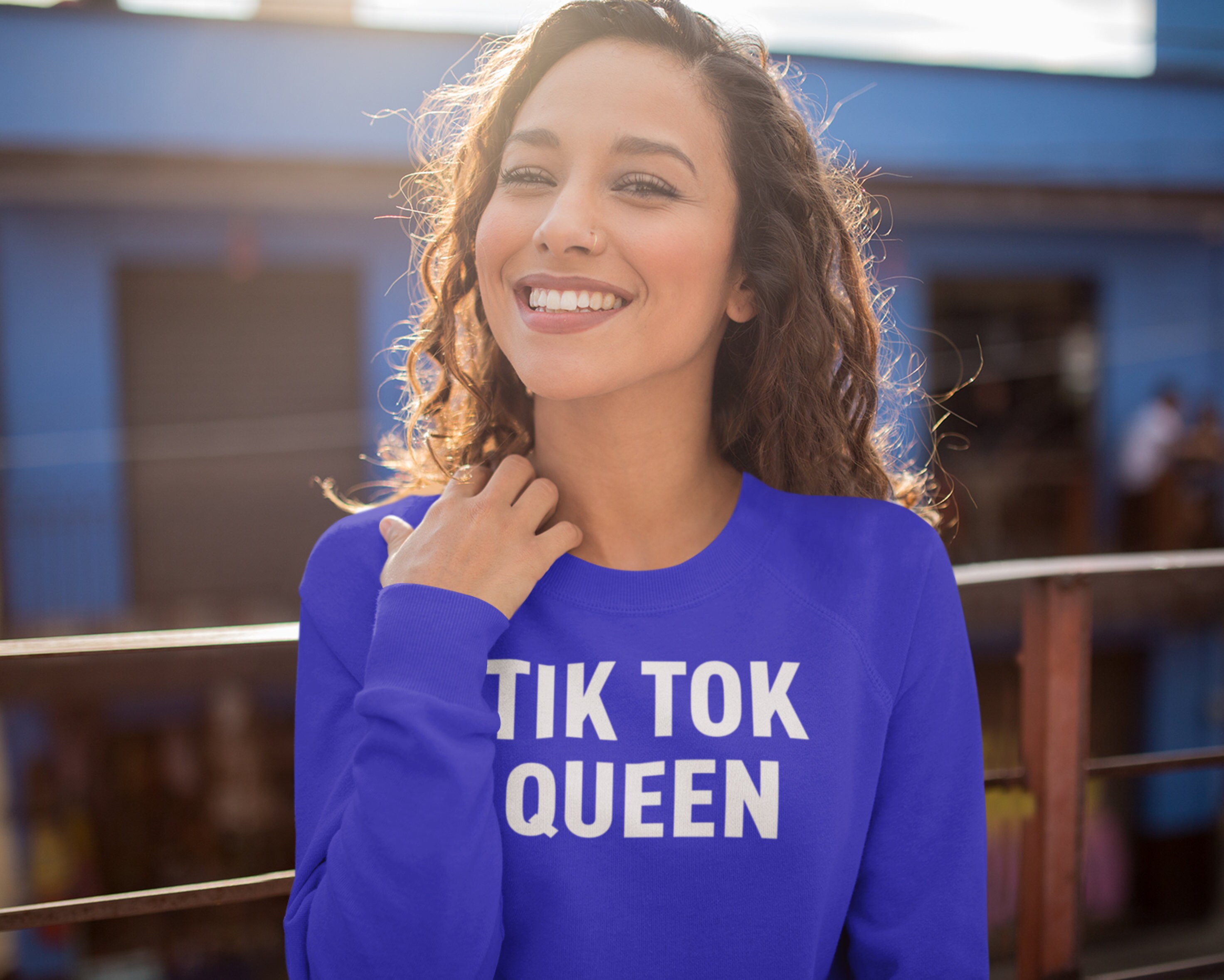 Tik Tok Queen Adult Crewneck Sweatshirt