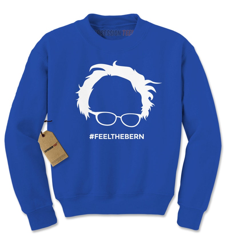 bernie sitting sweatshirt
