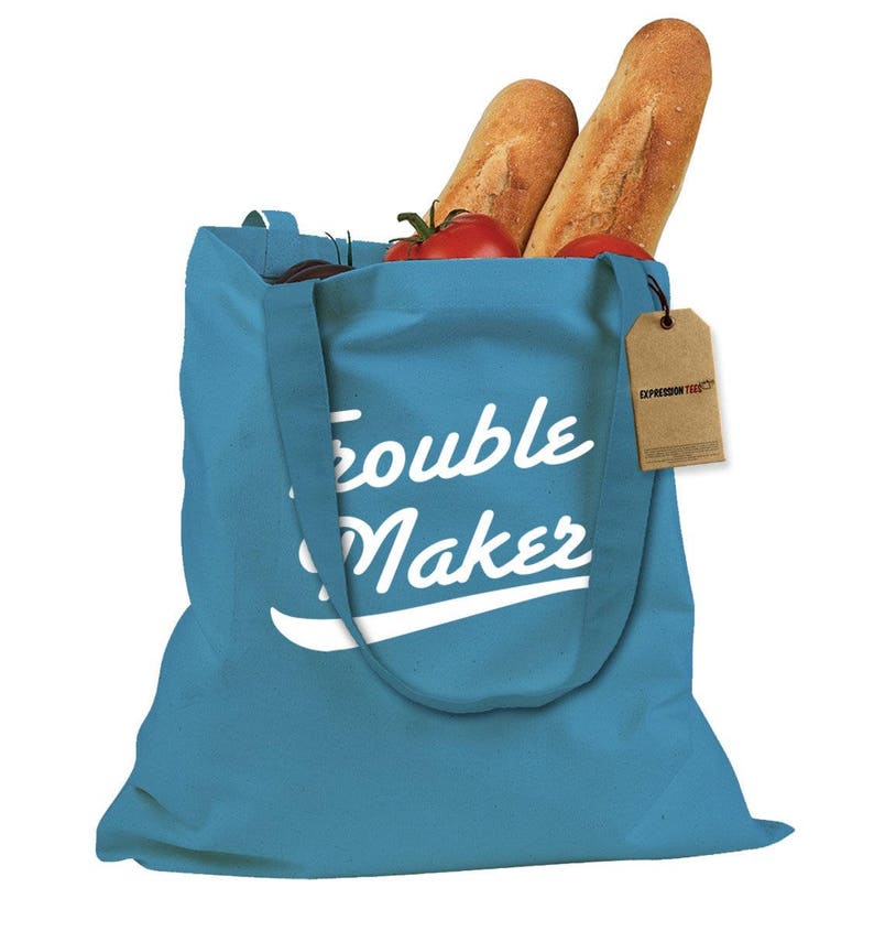 Trouble Maker Shopping Tote Bag