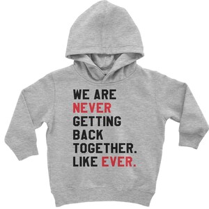 Nous ne nous remettrons jamais ensemble TTPD Eras Outfit Sweat à capuche pour tout-petit et barboteuse en polaire pour bébé