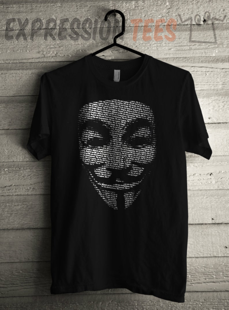 Men's Guy Fawkes T Shirt Unisex Short Sleeve Tshirt Etsy