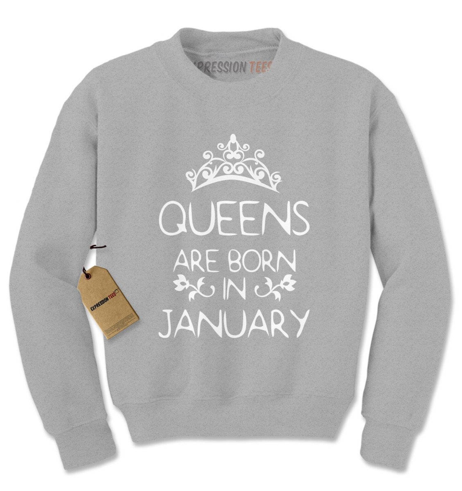 Queens are born in january hoodie Clearance