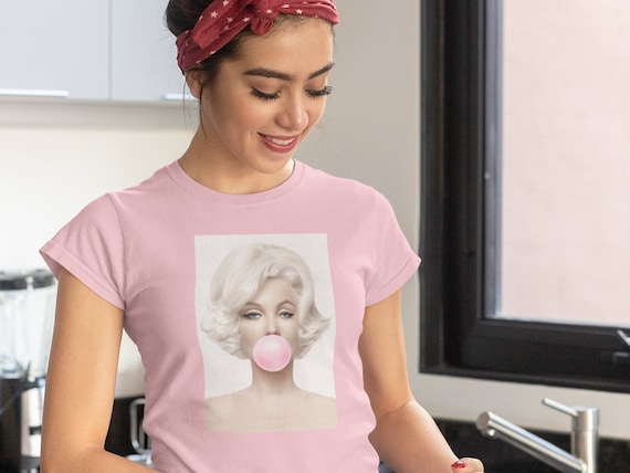 marilyn monroe bubble gum t shirt