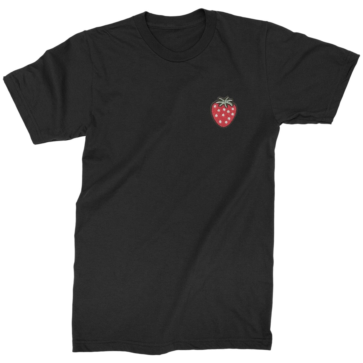 Embroidered Strawberry Patch pocket 