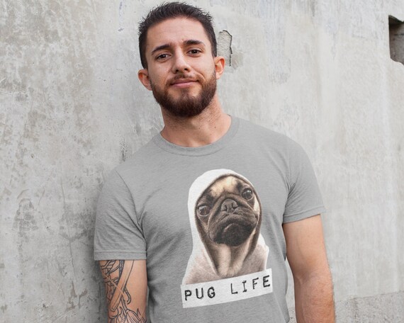 pug t shirt mens
