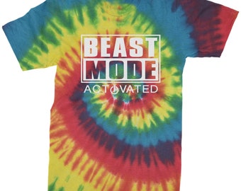 Activated Beast Mode Mens Tie-dye T 