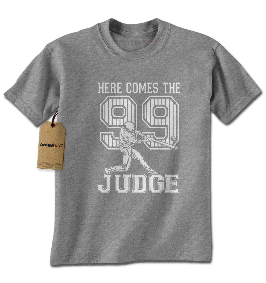 Here Comes The Judge 99 Mens Tshirt Baseball Shirt Aaron Etsy
