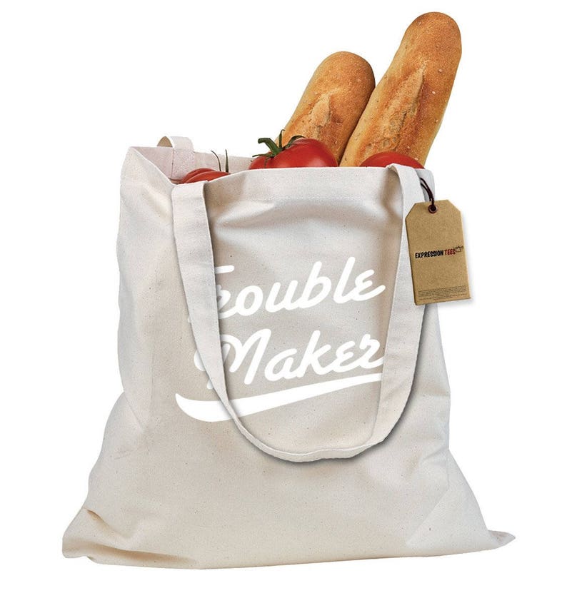 Trouble Maker Shopping Tote Bag