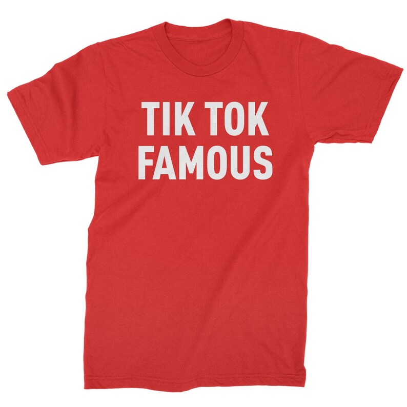 Tik Tok Famous Mens T-shirt | Etsy