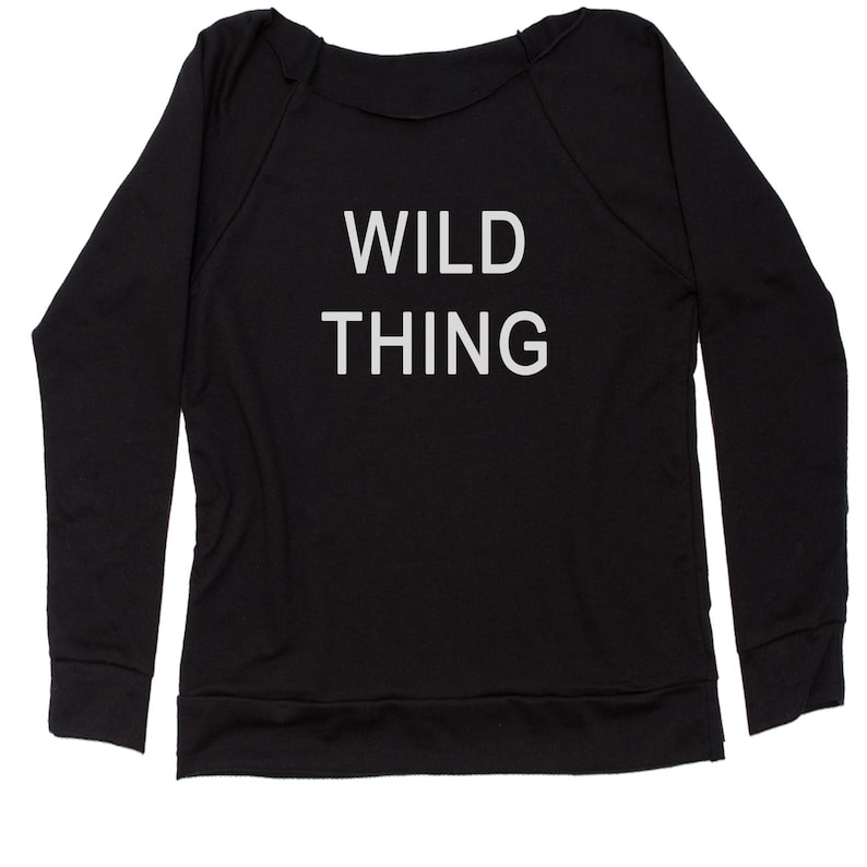Wild Thing Slouchy Off Shoulder Oversized Sweatshirt