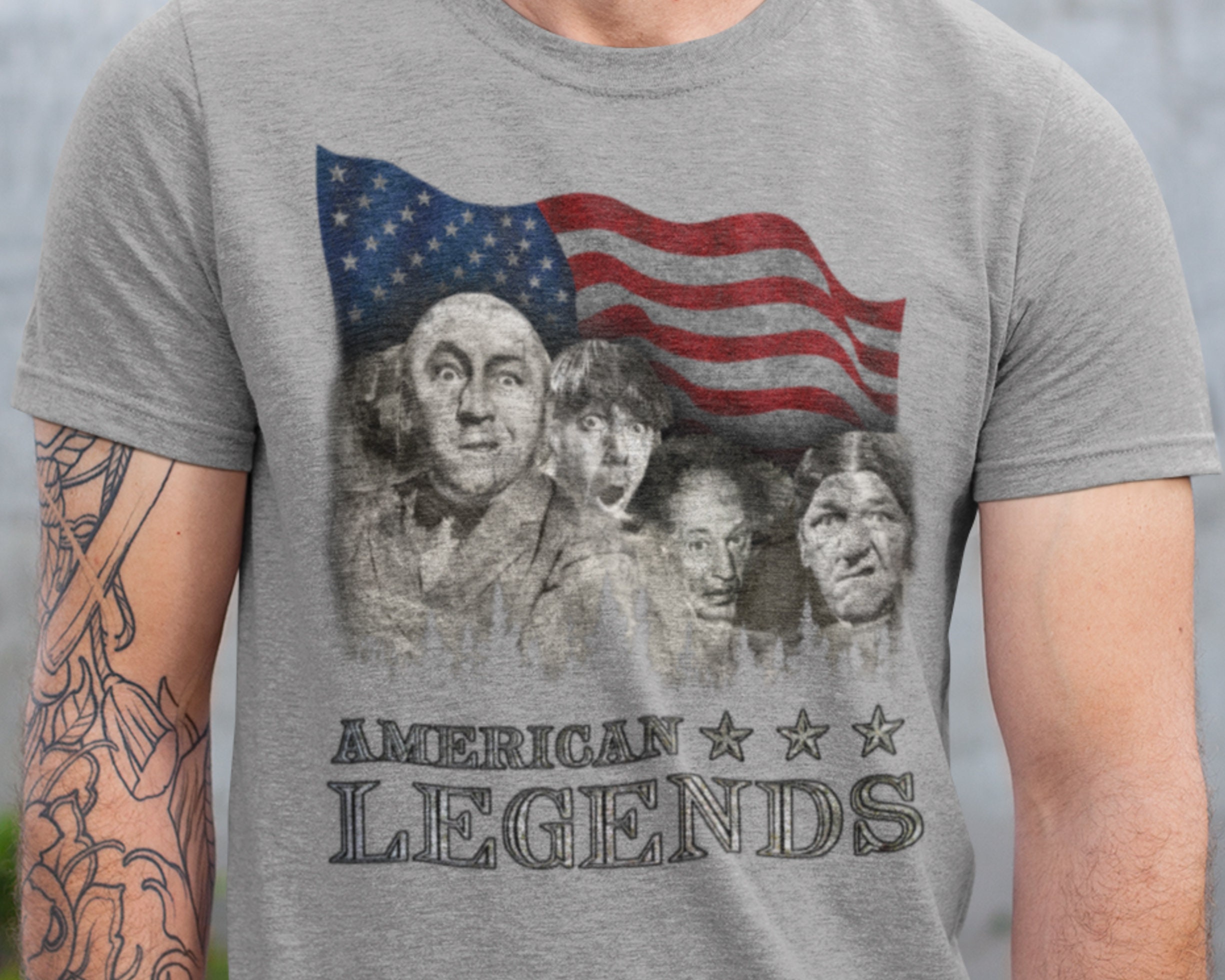 Three Stooges Slapstick Comedic Group Icons Shemp We're Morons Adult T-Shirt Three Stooges Slapstick Comedic Group Icons Shemp We're Morons Adult T-Shirt