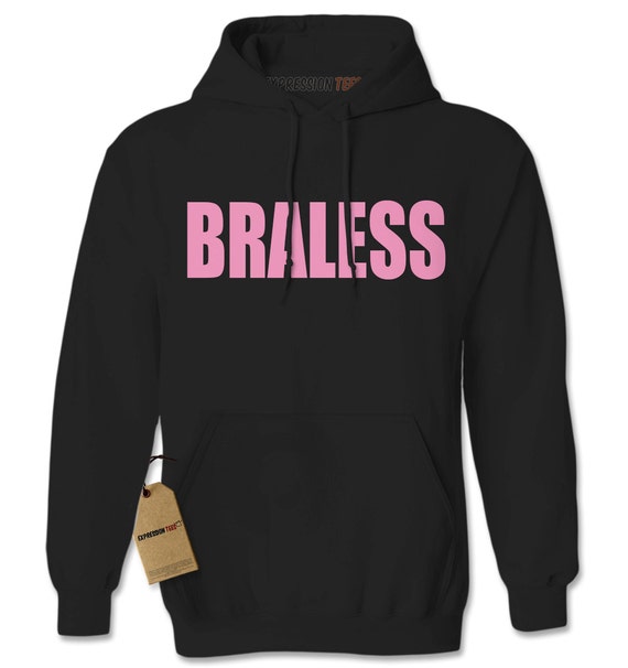 Hoodie Braless Hooded Jacket Sweatshirt Bra Free Feminist | Etsy