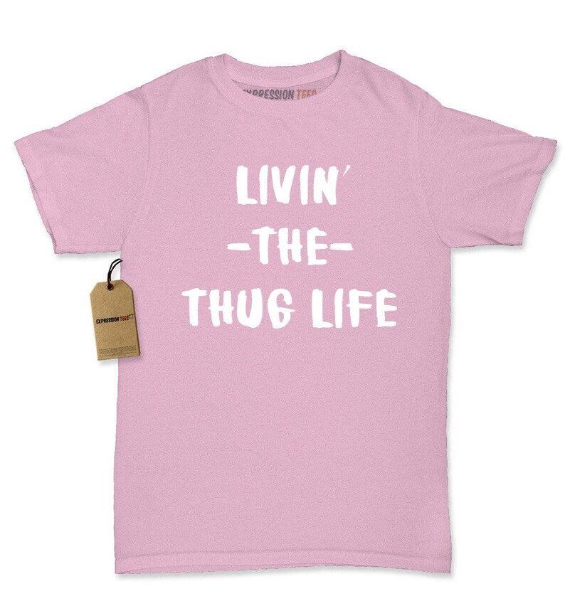 Expression Tees Pug Life Funny Thug Life Shopping Tote Bag