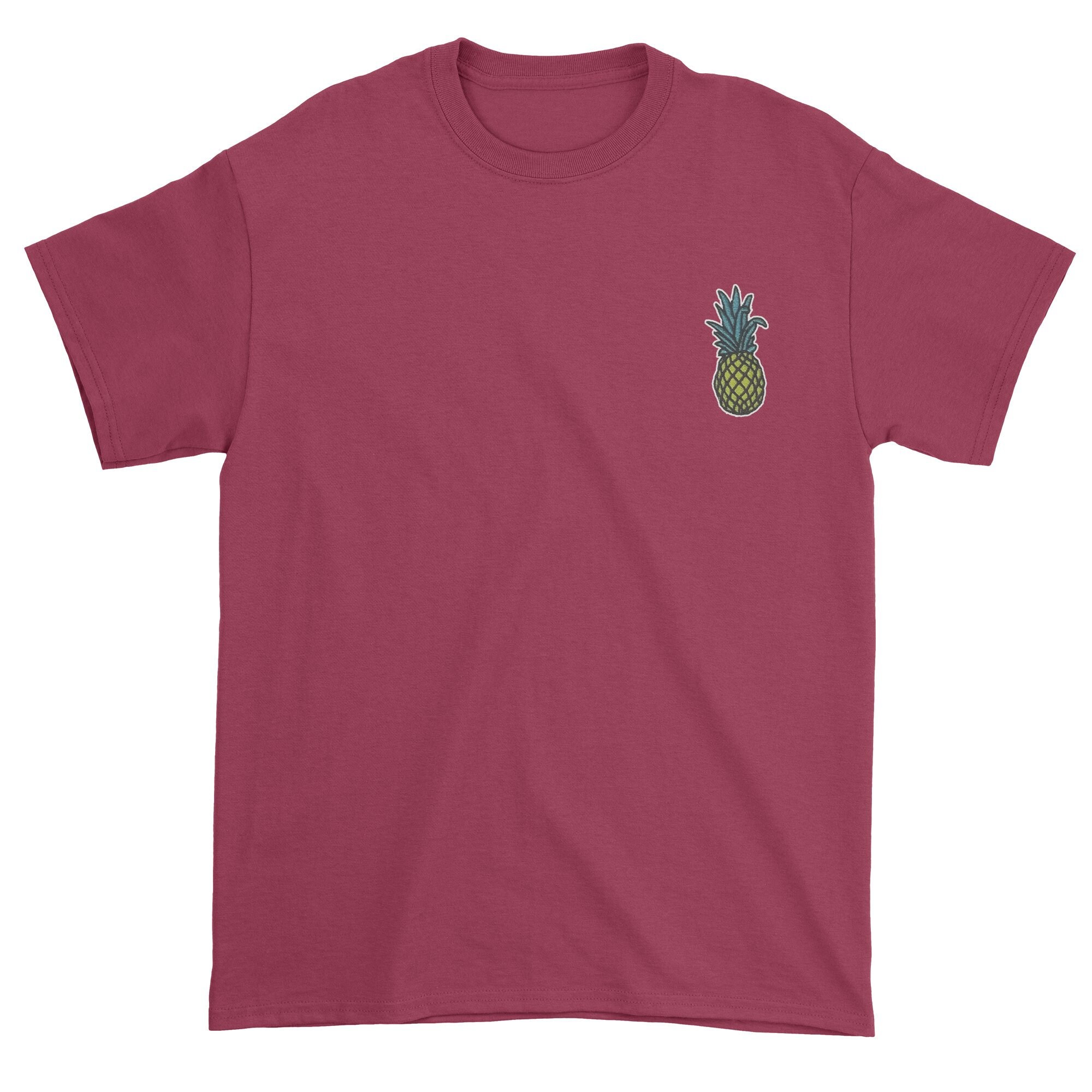 Embroidered Pineapple Patch pocket 