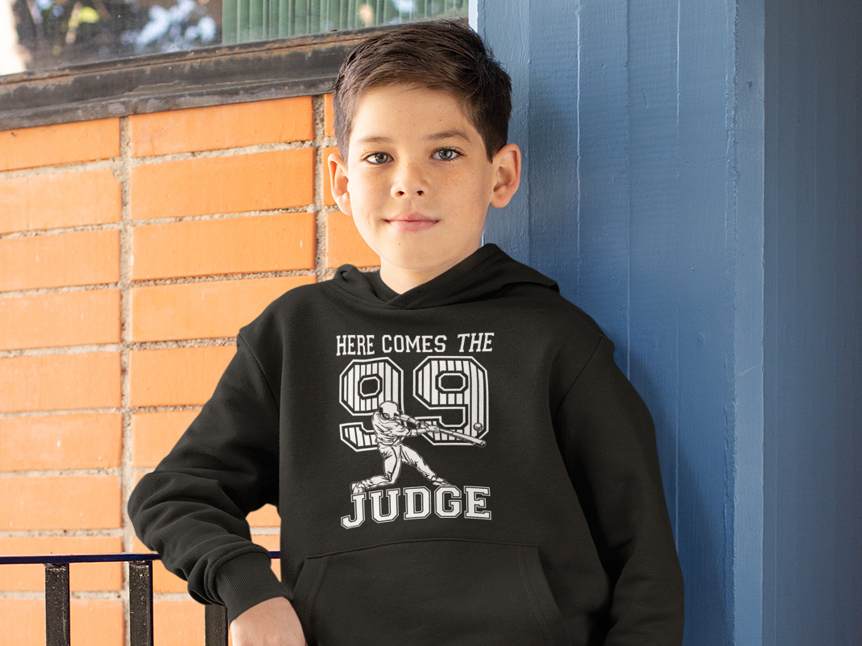 XpressionTees Here Comes The Judge 99 Youth-Sized Hoodie