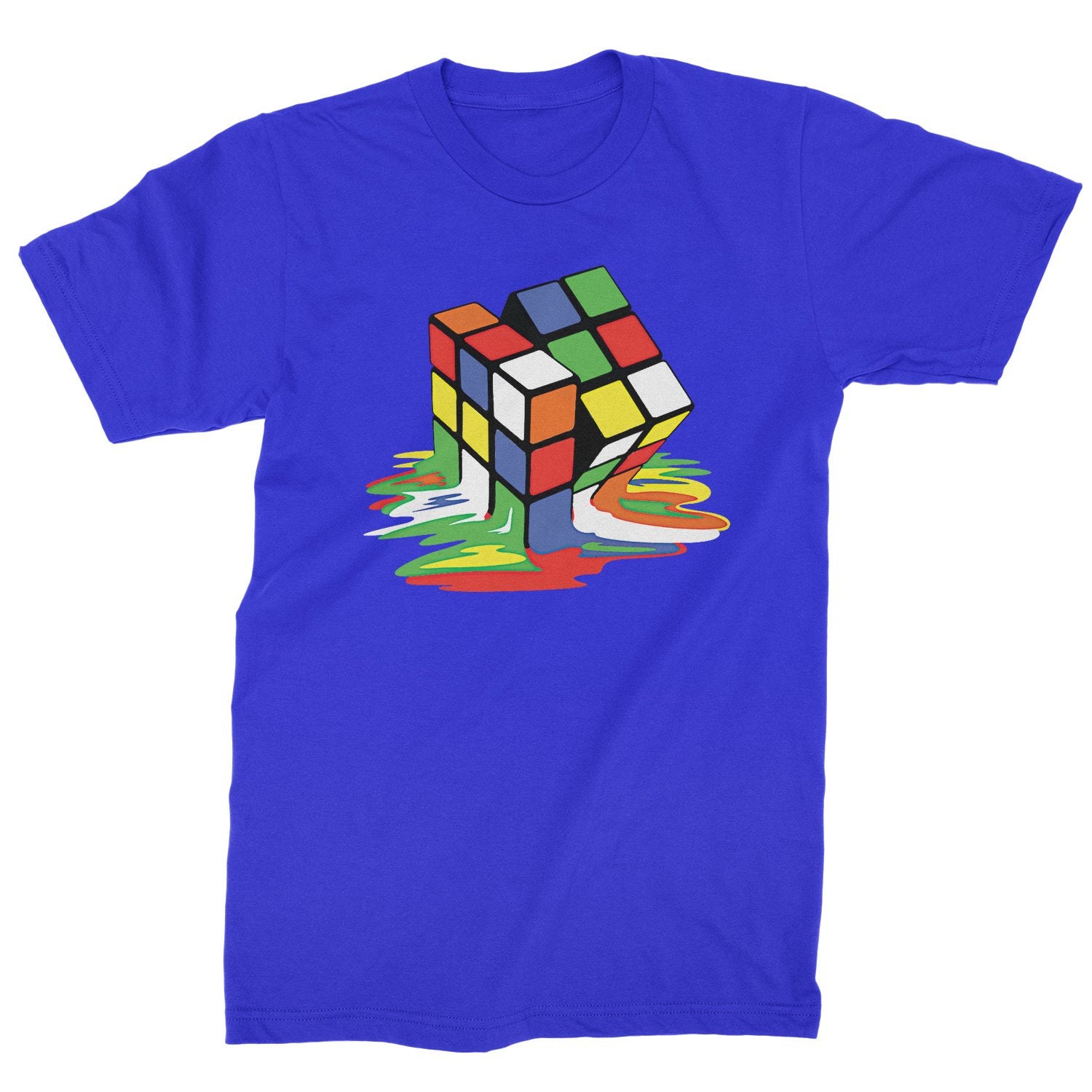 Melting Multi-colored Cube Mens T-shirt - Etsy