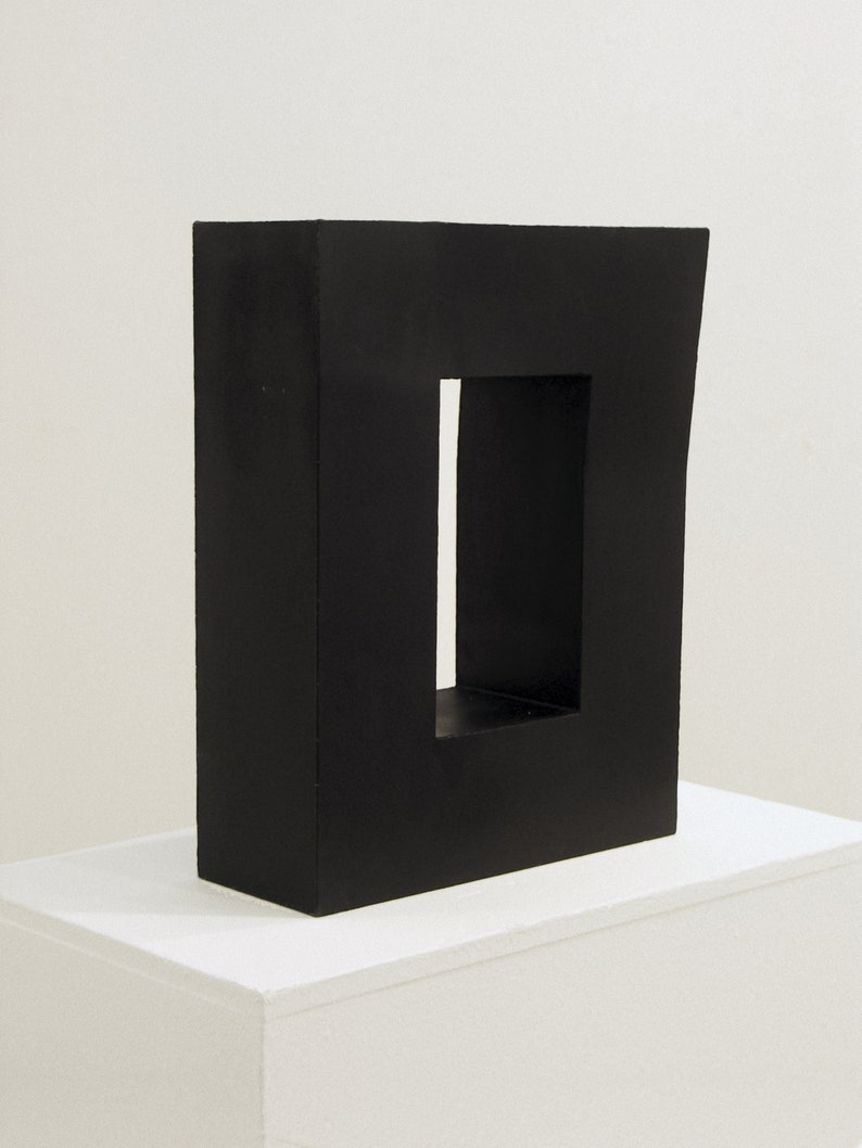 Modern Minimalist Sculpture Block with Distorted Angle Etsy