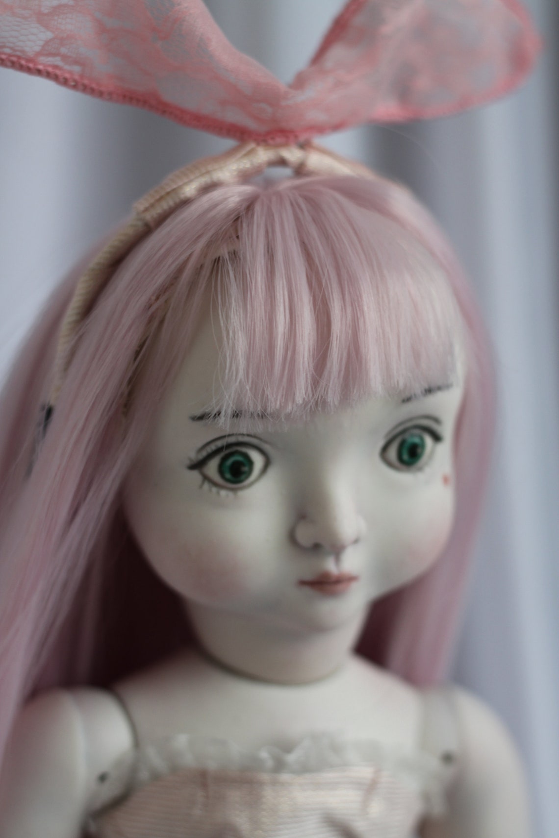 Porcelain ball joint dolls bjd art doll pink lulu Etsy