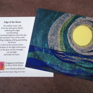 Notecard de Belas Artes - Borda da Lua