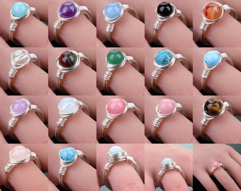 Pink Faux crystal gem silver ring