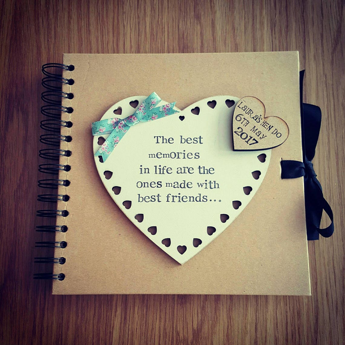 Birthday friendship keepsake memory book personalised 30th Etsy