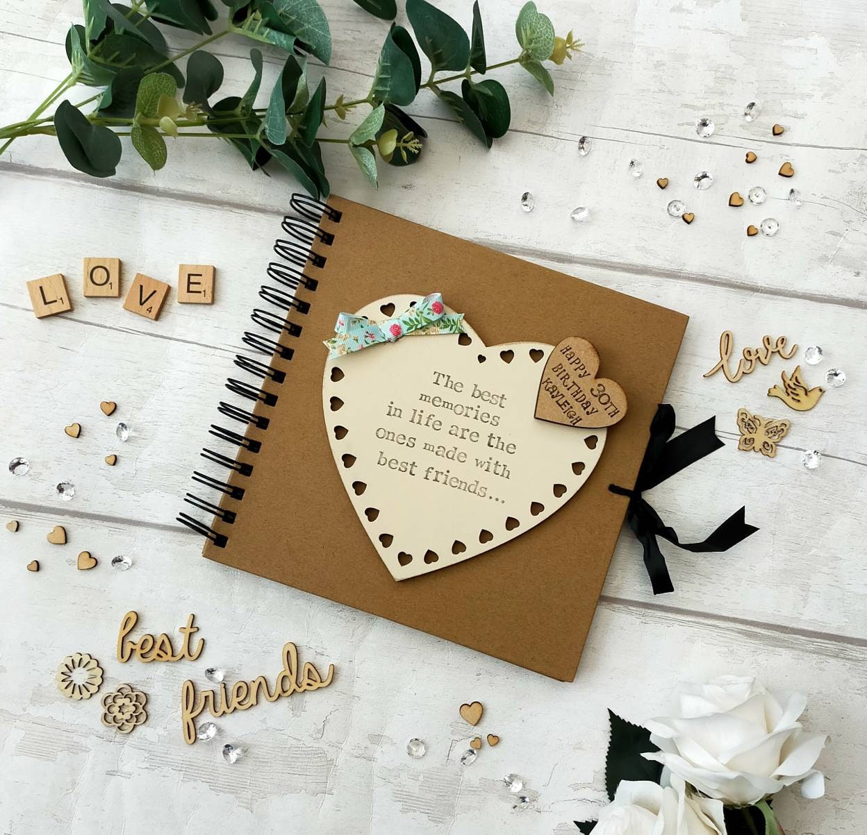 Birthday friendship keepsake memory book personalised 30th Etsy