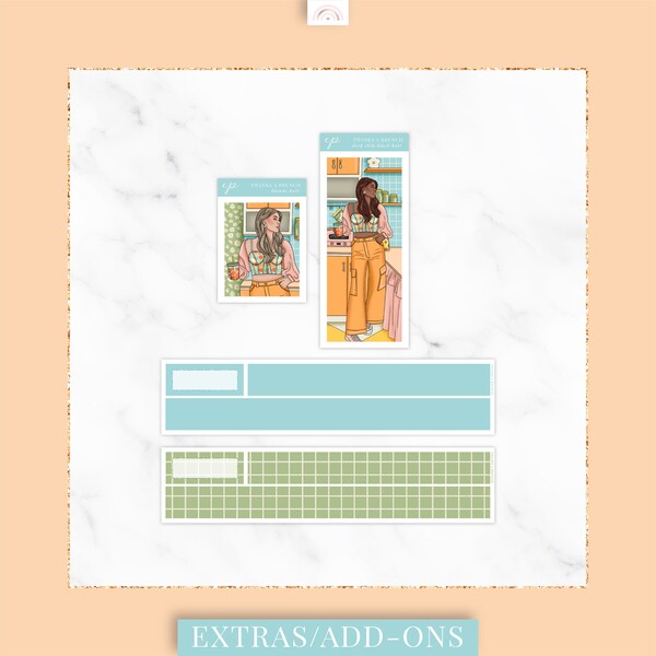 Thanks A Brunch Weekly Planner Sticker Kit Add-ons