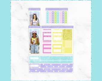 Magical Memories Weekly Sticker Kit Add-ons, Memory Planning, Theme Park, Pastel, Summer