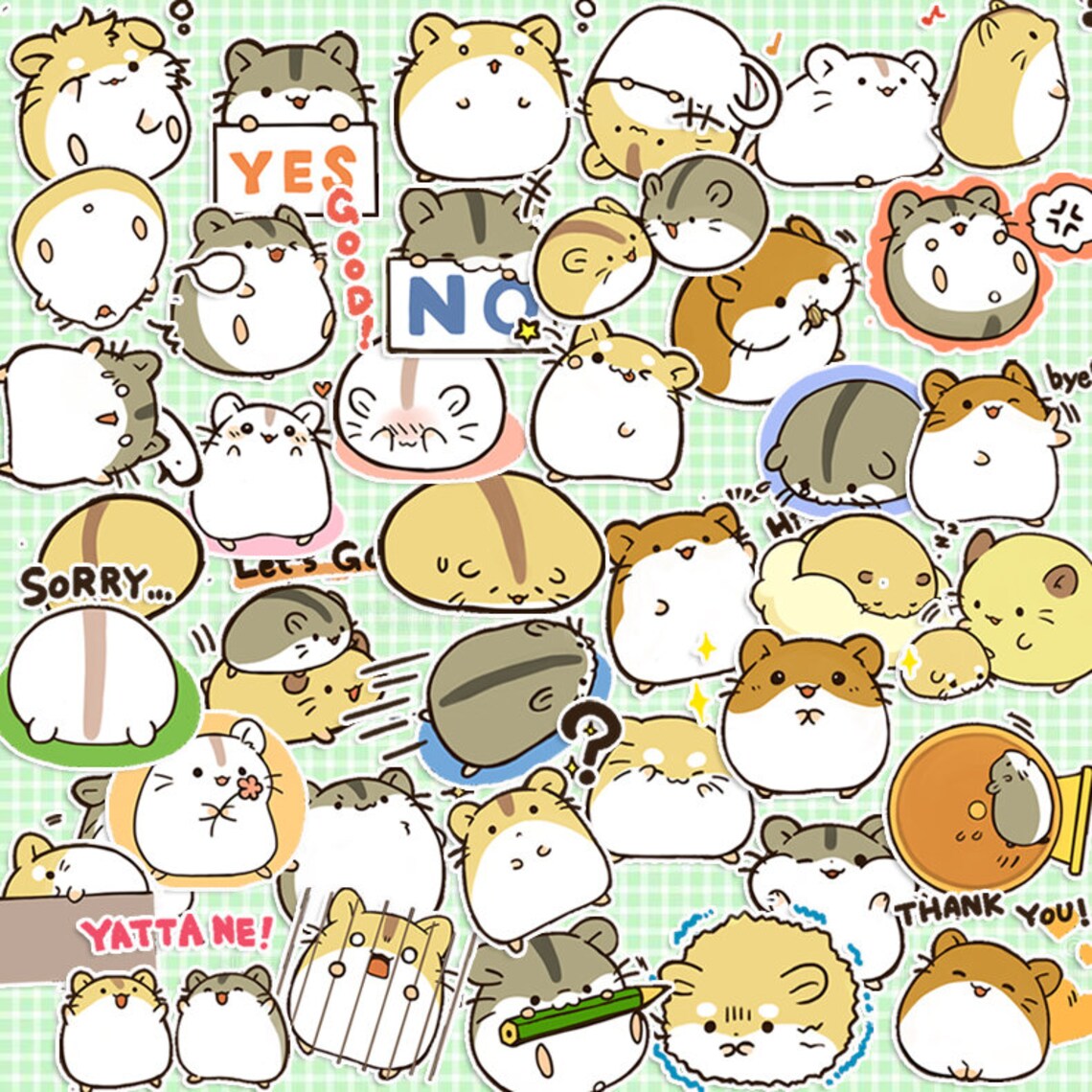40 Pcs Hamster Sticker Pack/Hamster Planner/Decorative | Etsy
