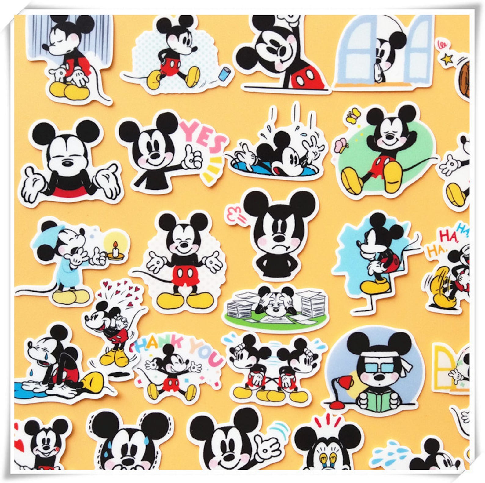 40 Pcs Mickey Mouse Sticker Pack/Journal Stickers/Decorative Etsy