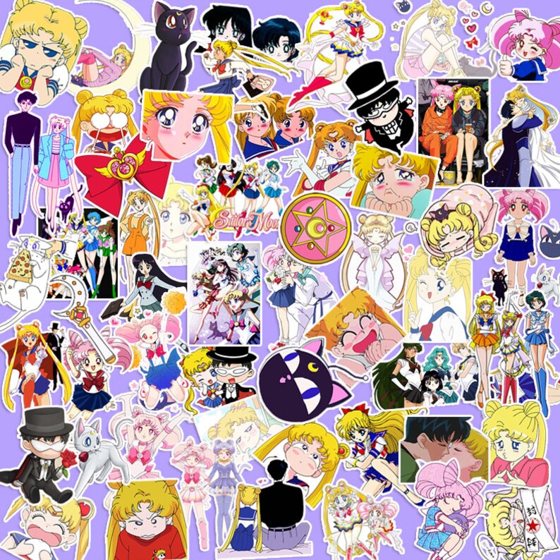 40 pcs sailor moon sticker packanime stickersdecorative etsy