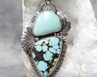 Hubei Turquoise and Sterling Silver Necklace