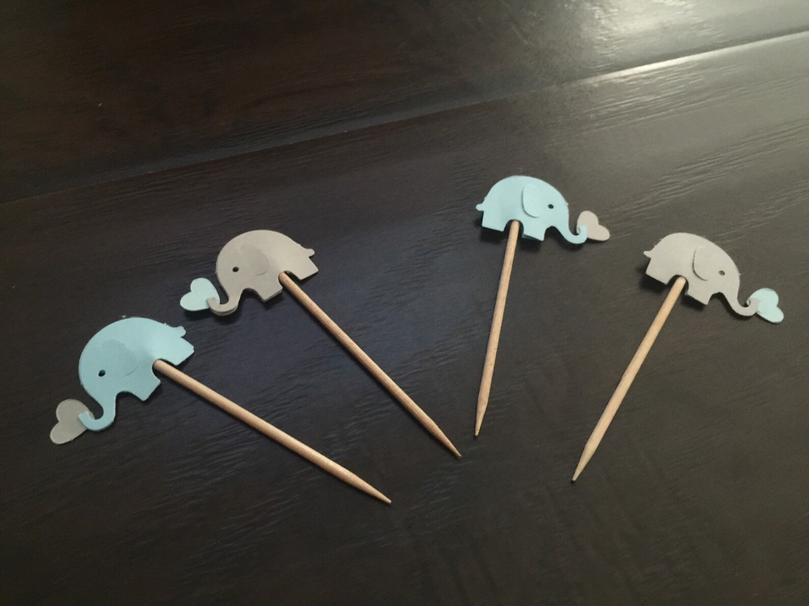 Elephants Cupcake Toppers Etsy