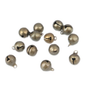 Lotto di 20 ciondoli a campana in bronzo 6 x 9 mm o 13 x 10 mm 8 x 6 mm