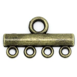 3 connecteurs pendentifs 22 X 13 mm bronze antique image 2