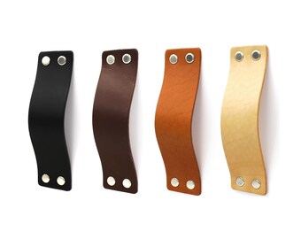 Leather Handles, Leather Knobs, Wide Handles, Leather Pulls, Drawer Pulls, Cupboard Handles, Wardrobe handles, knob pulls K40