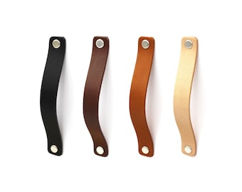 Leather Handles, Leather Drawer Pulls, Leather Pulls, Leather Knobs, Cupboard Handles, Wardrobe handles, knob pulls K20